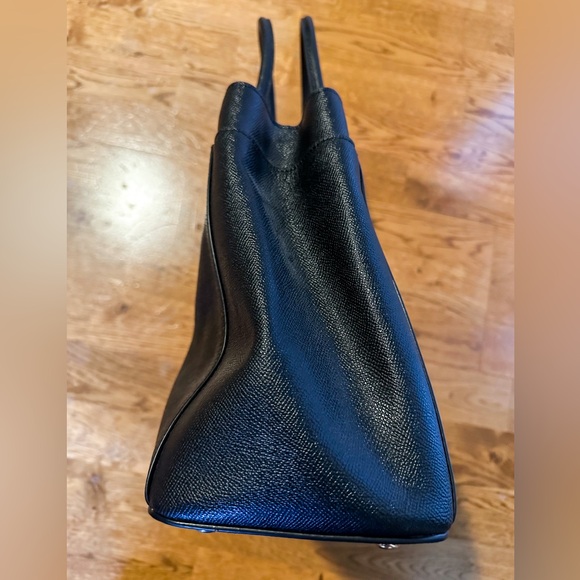 NWOT Coach Black Casey Crossgrain Leather Tote - Picture 6 of 14